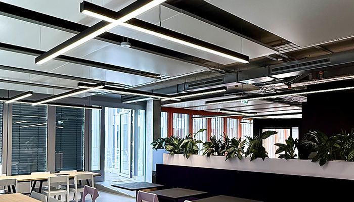 Naše osvětlení v nové kanceláři společnosti TK Elevator v Německu