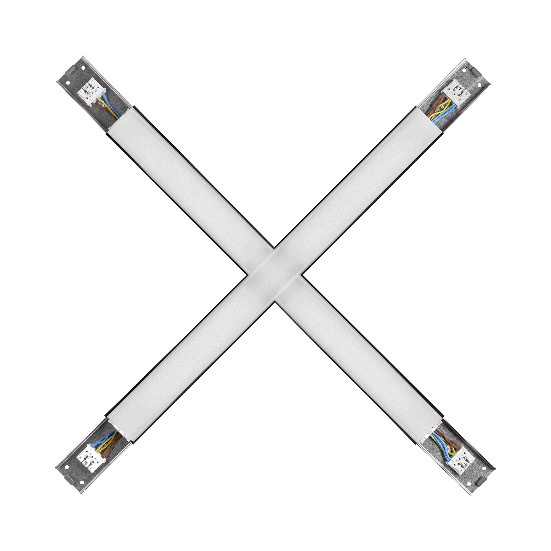 Baris 52 LED Łączniki-X-CZARNY