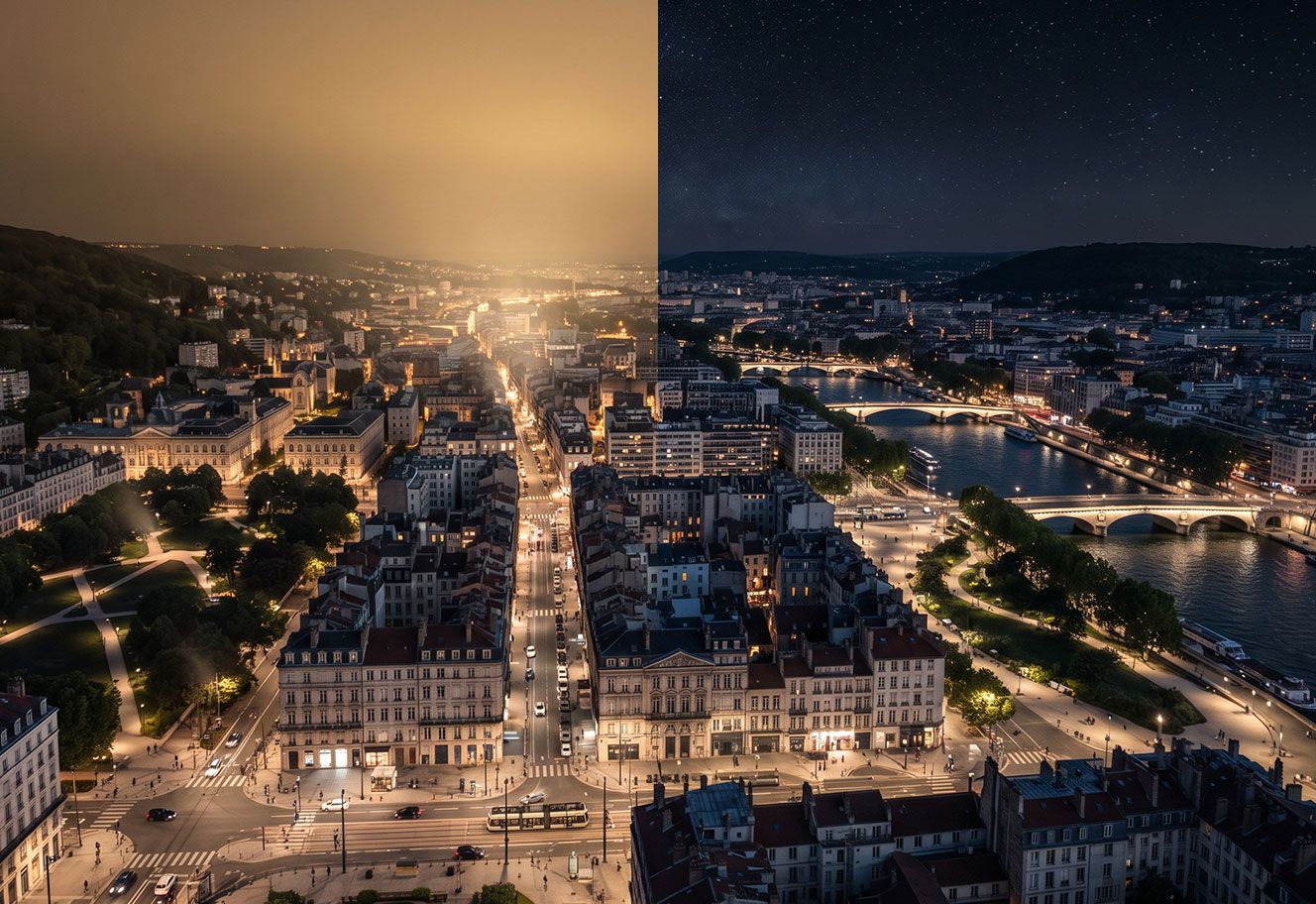 DarkSky – město